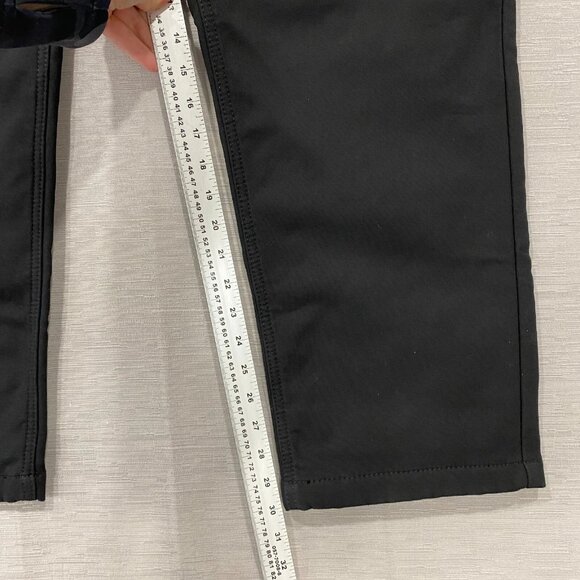 CAT Caterpillar Work Pants Mens 36 x 30 Black Canvas Fleece Lined Insulated - Picture 9 of 13